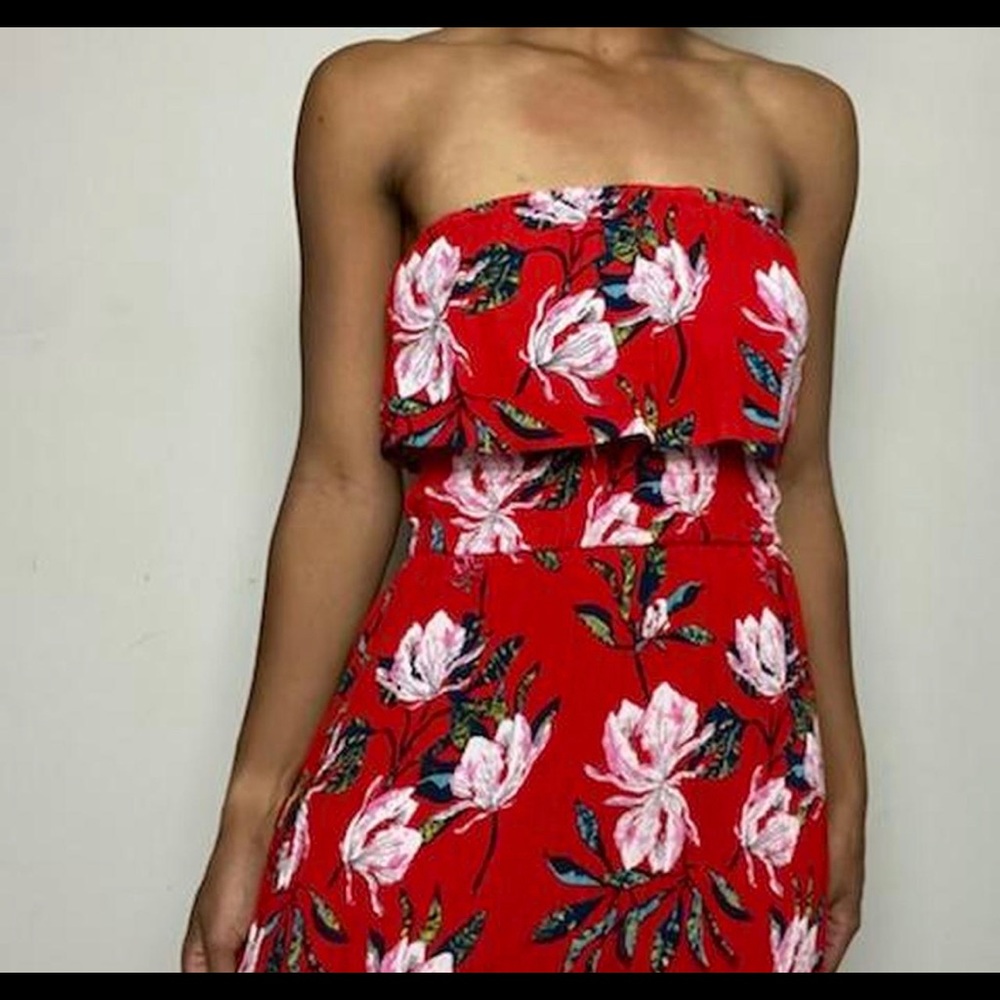 Sim & Sam Red Tube Top Dress - Picture 3 of 7